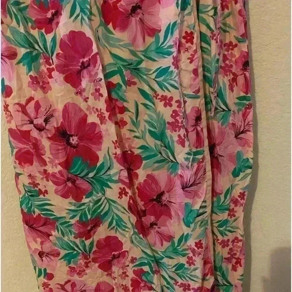 J.Crew Factory Floral  Rosette Coquette Wrap Sleeveless Midi Dress Size 6 - Picture 9 of 10